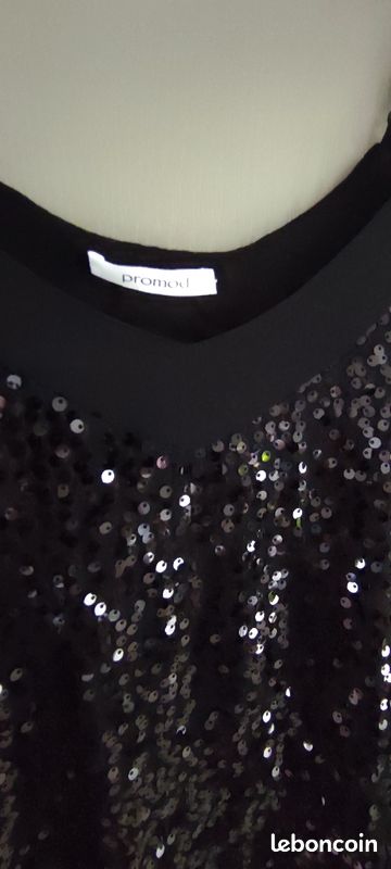 Top noir pour fête (image 3)
