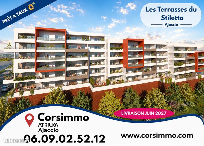 Appartement 2 pièces 47 m² · à Ajaccio · 47 m² · 215 000 €