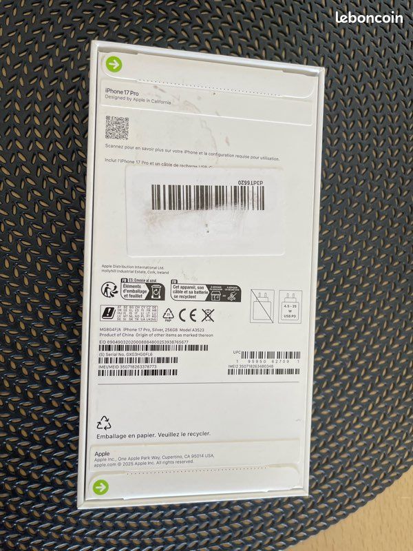 IPhone 17 pro neuf jamais ouvert (image 4)