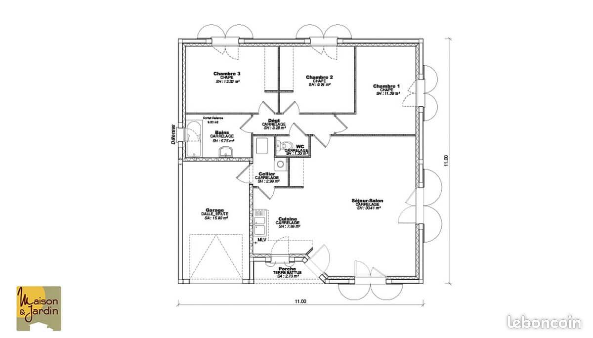 Maison 4 pièces 85 m² (image 8)