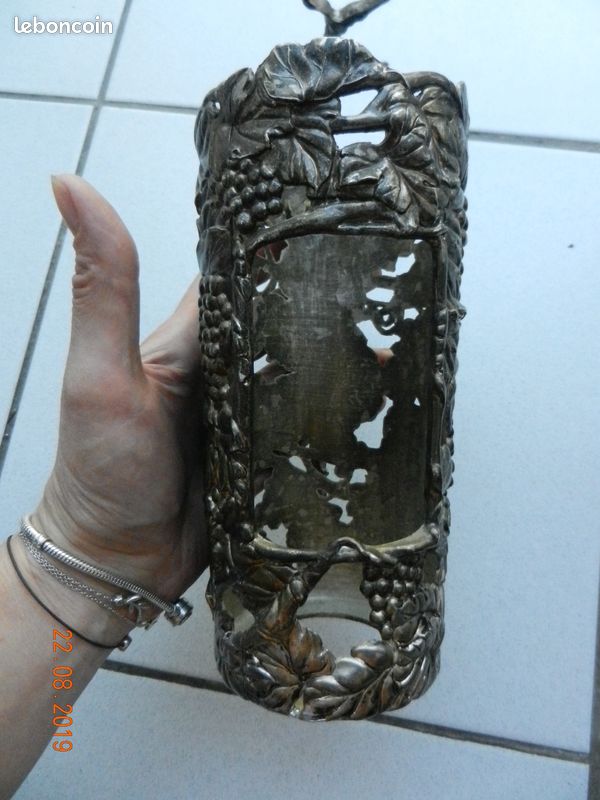 Porte bouteille etain pour servir le vin (image 3)