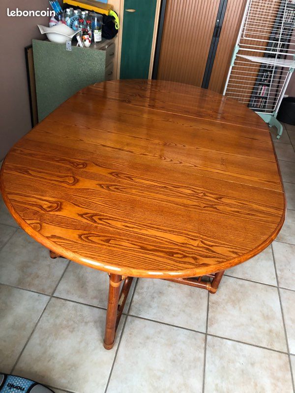 Table ronde bois (image 5)