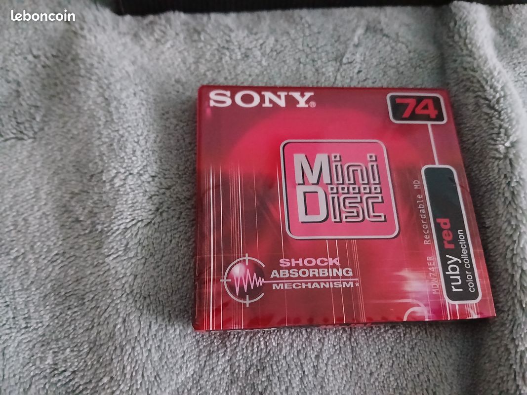 Mini Disc Sony Vierge, Couleur, 74 Minutes, Neuf Sous Blister