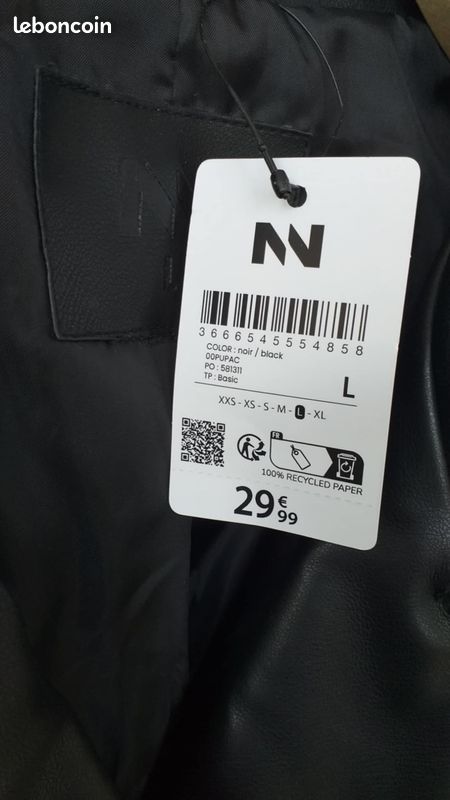 Veste simili cuir Jennyfer neuve avec étiquette - Vêtements Veste simili cuir Jennyfer neuve avec étiquette - Vêtements