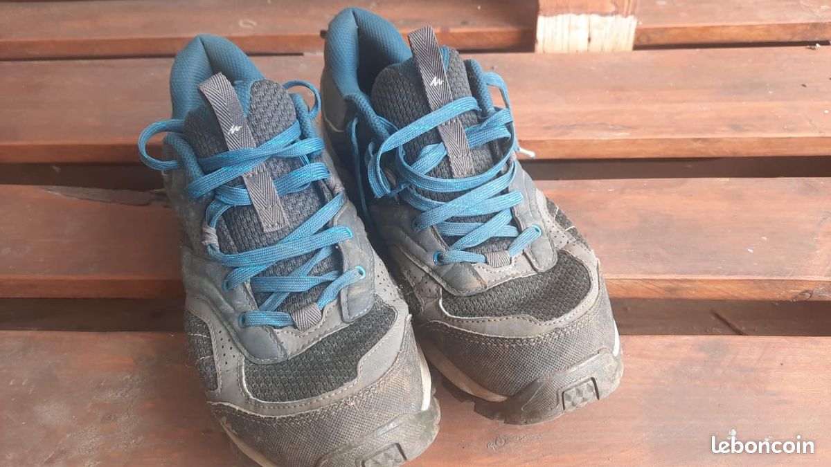 Mishansha Chaussures Randonnée Enfants Garçons Filles - Bleu 35, Antidérapantes Et Respirantes