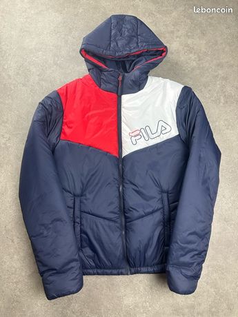 Doudoune FILA marine blanc rouge Taille S Très bon état