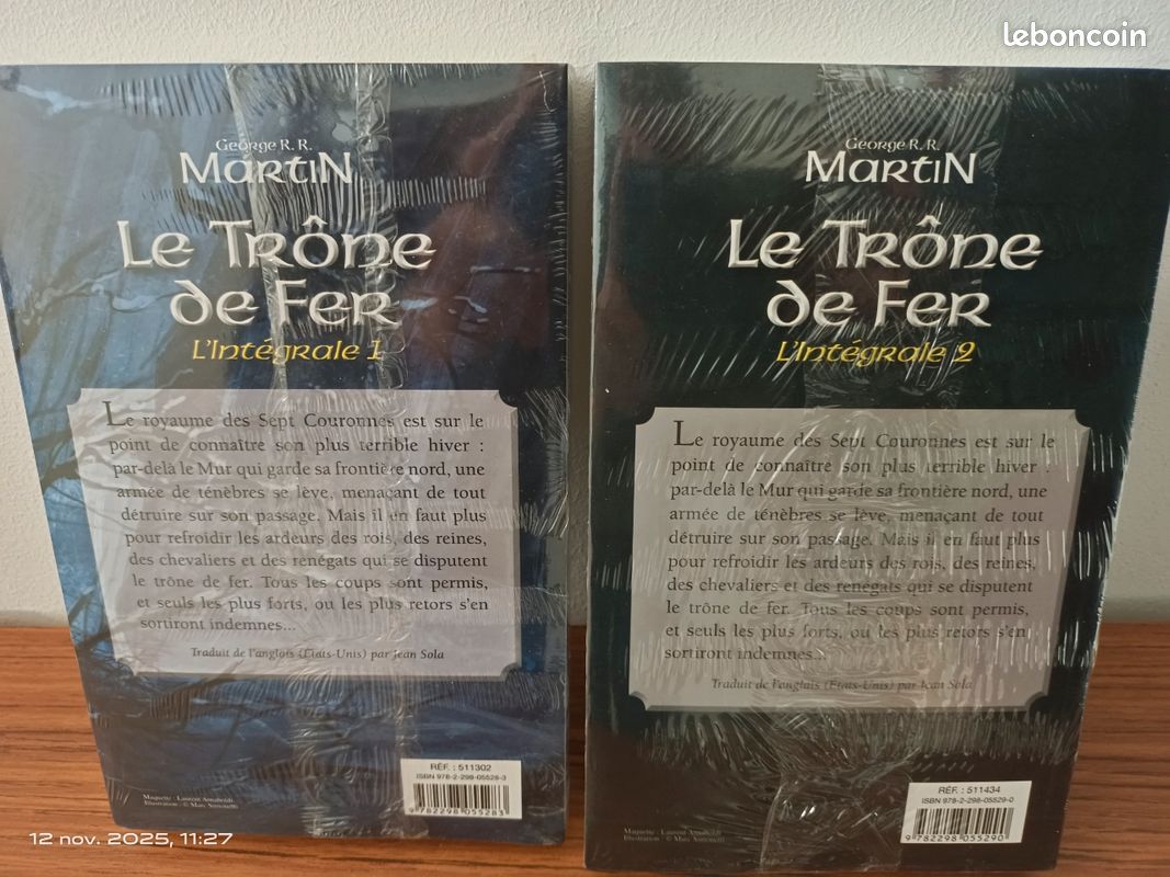 Livre Le trône de fer 1 et 2 (image 2)