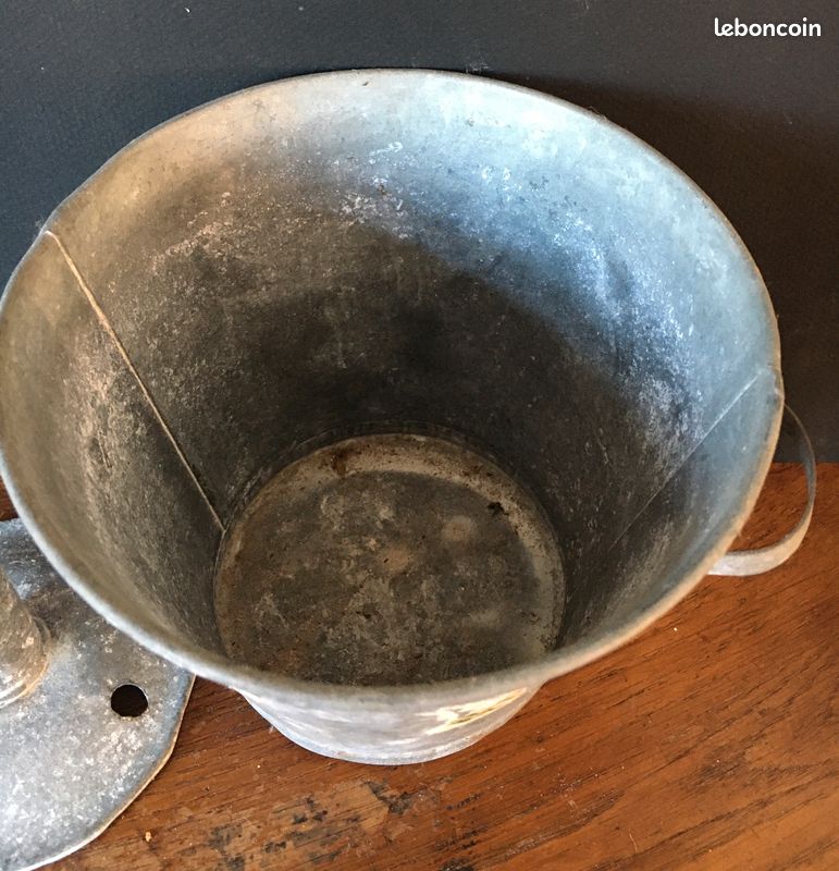 Lessiveuse Miniature En Tôle Zinc – Jouet Dinette Ancien Vintage