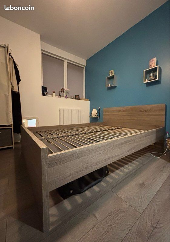 Lit 140 + sommier (image 2)