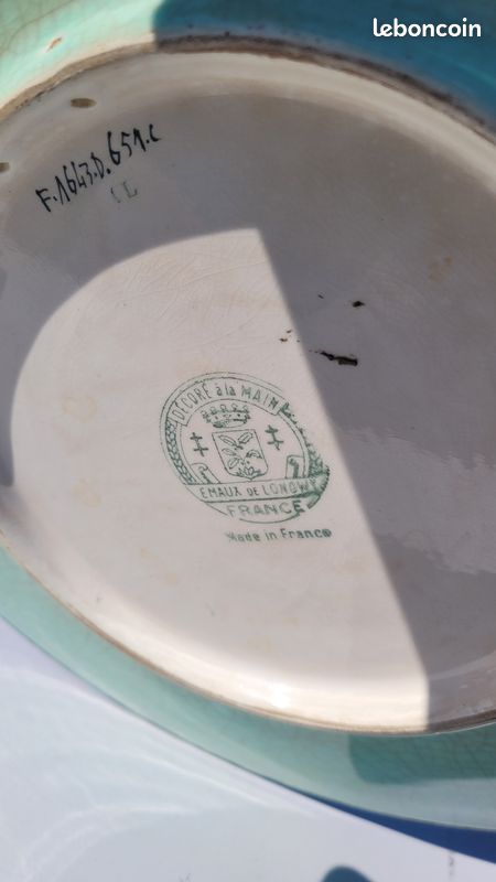 Plat rond émaux de longwy (image 2)
