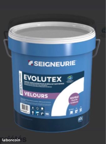 Peinture pro Seigneurie Evolutex 2en1 15L – Mat, Velours, Satin – Rendement optimal - Bricolage