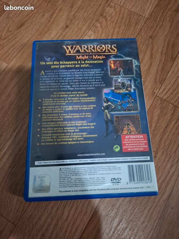 Jeu Warriors Of Might And Magic Pour PS2 (PlayStation 2) - Bon état - Version Française