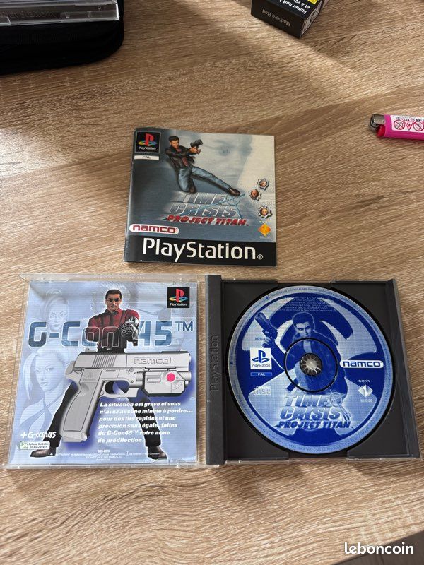 Time Crisis Project Titan PS1 + Pistolet G-Con 45 | Pack