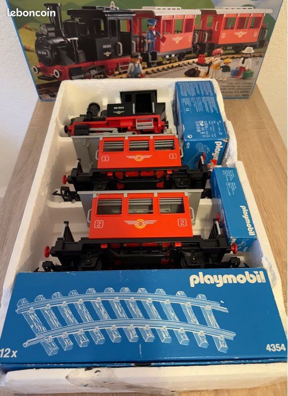 Coffret Playmobil Train Voyageur (Réf. 4001) De 1988 - Occasion