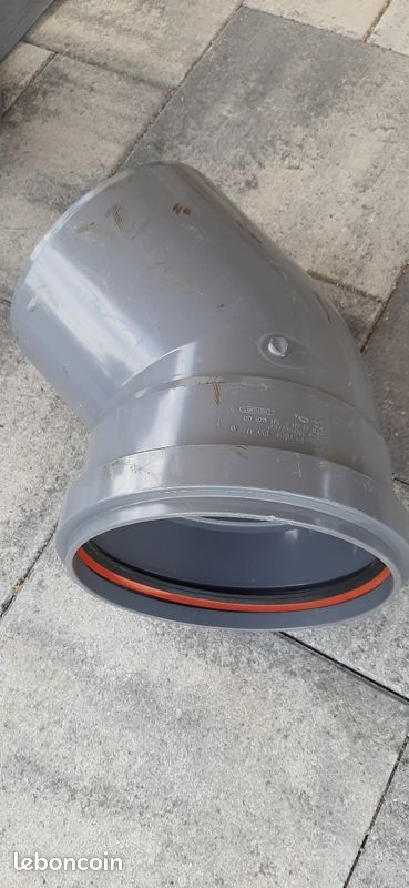 Lot de 2 coudes de 250 mm et un manchon de 400 mm (image 2)
