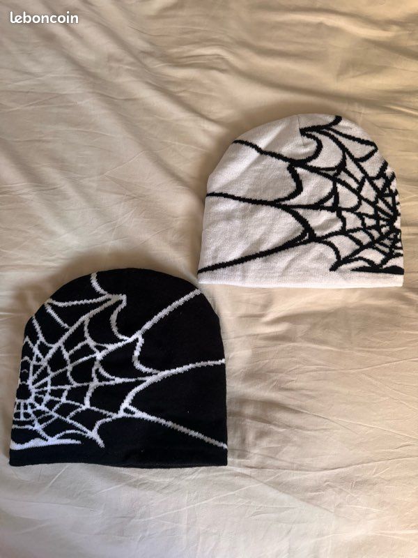 Bonnet Y2K Noir - Taille Unique, 100% Polyester, Neuf Avec étiquettes, Style Décontracté Hiver