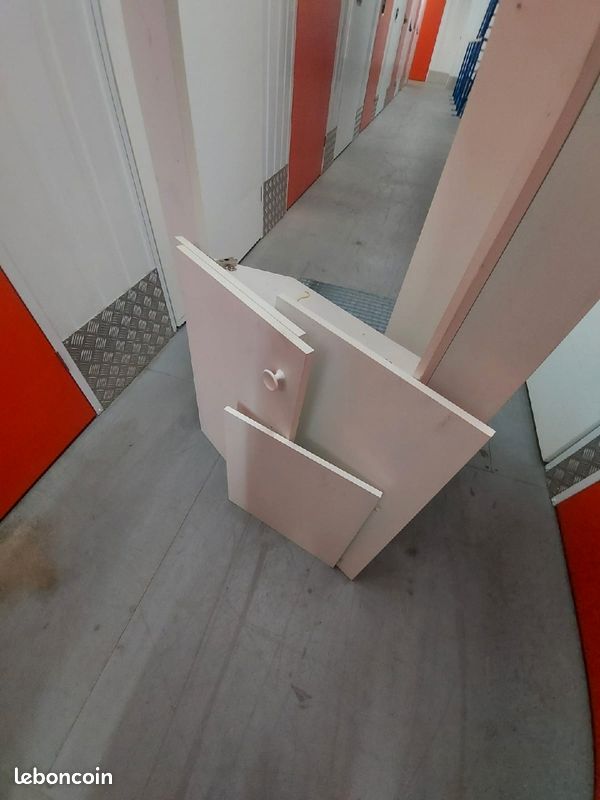 Bac 2 éviers pour cuisine et meuble support avec 3 portes (image 9)