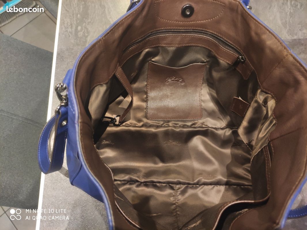 Sac à main Longchamp bleu (image 4)