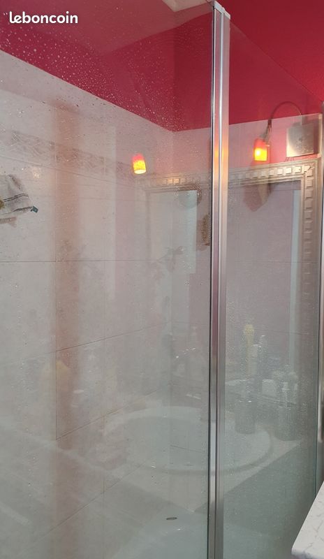 Vitre pare baignoire 2 vantaux articulés (image 1)