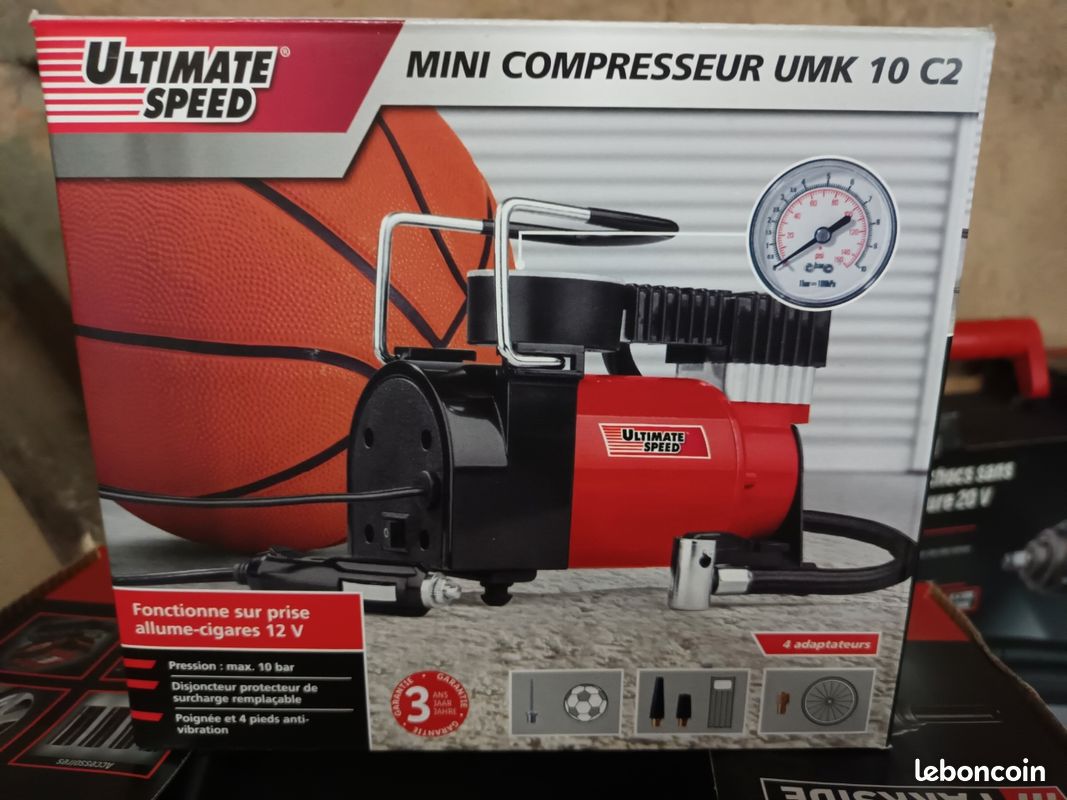 Mini compresseur pneu voiture neuf (image 1)