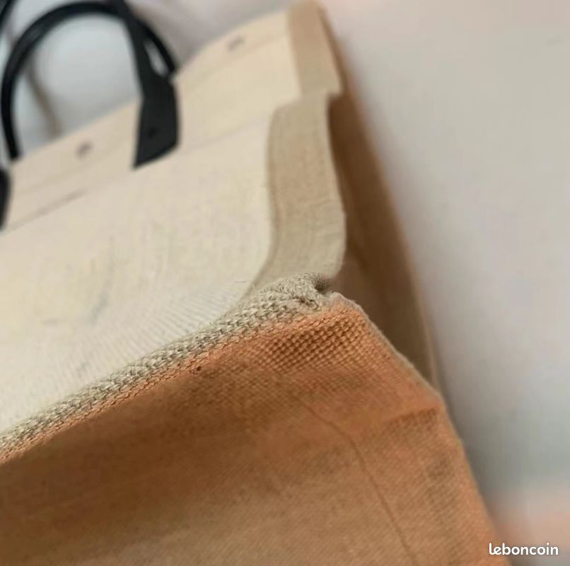 YSL/Saint Laurent RIVE GAUCHE canvas shoulder shopper tote tote bag (image 3)