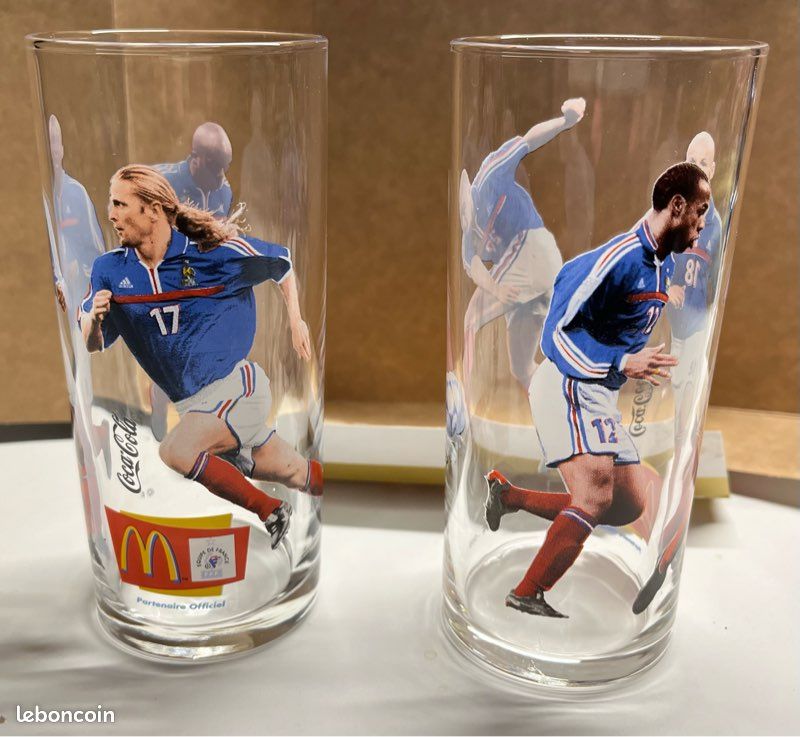 Verre équipe de france football