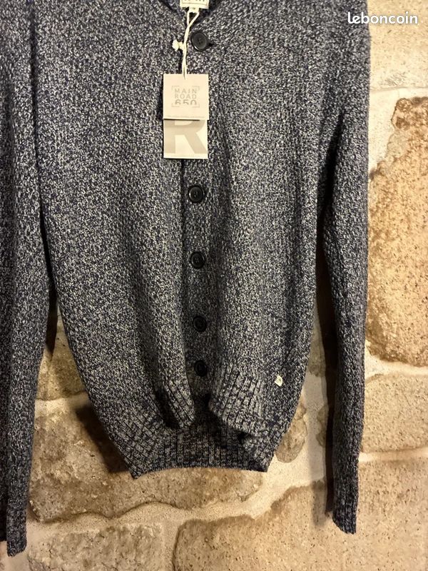 Gilet gris texturé Maison Scotch – M (image 3)