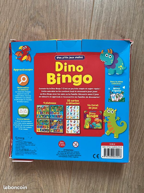 Jeu loto dinosaure (image 3)