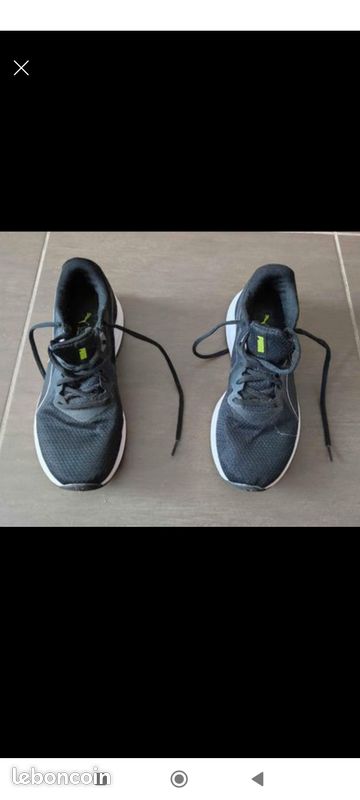 Paire de basket puma noire en excellent état pointure 38 Chaussures
