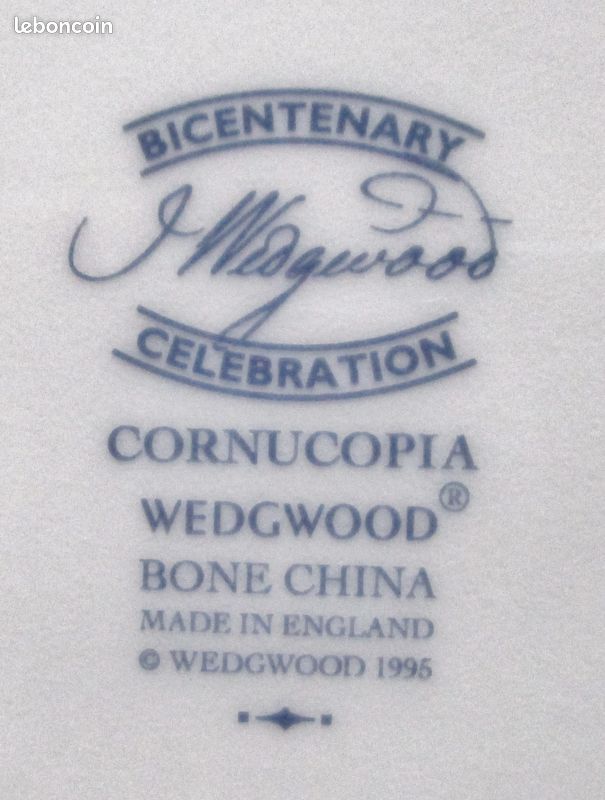Service de Table «Wedgwood-Cornucopia» 31 pièces (image 4)