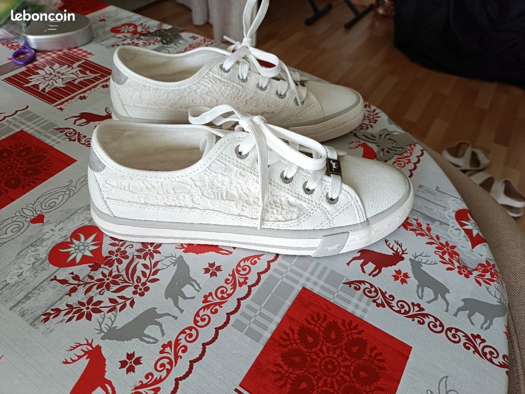 Chaussures Femme Basket Femme Mustang Chaussure Mustang Rose Femme