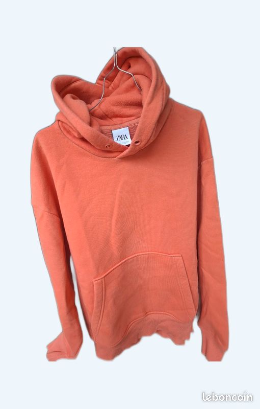 Pull à Capuche Zara Fille - Orange - Taille 13-14 Ans - Occasion Excellent état