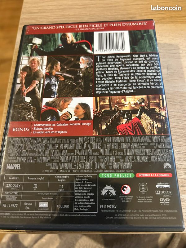 DVD Thor - Marvel (image 3)