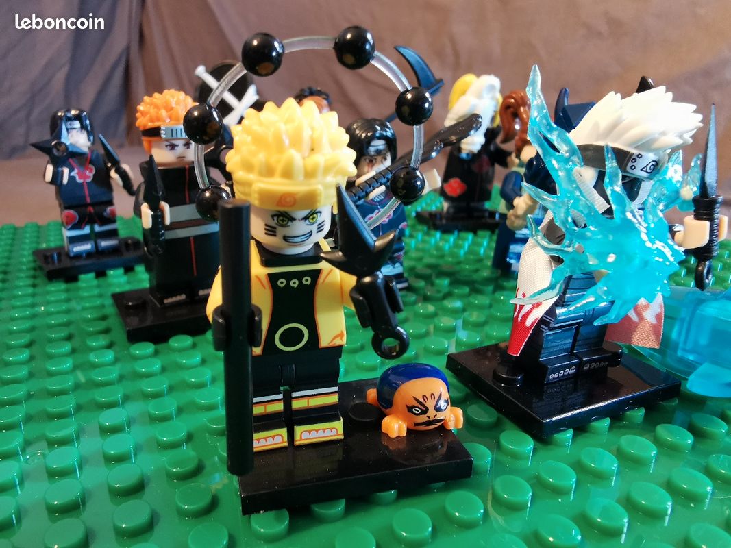 10 unites theme Naruto, taille lego de marque generique.Lot 0306 (image 2)