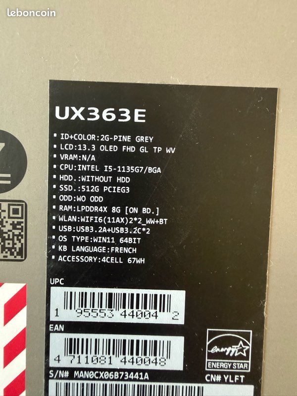 Asus zenbook flip 13 Oled excellent état (image 4)