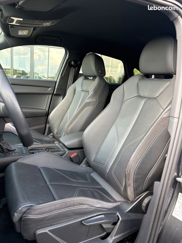Q3 Sportback 150 CH S Line Garantie 6 ans Suivi Audi Pack black Hayon électrique Sièges chauffants Caméra de recul Feux LED GPS 19P 415/mois (image 5)