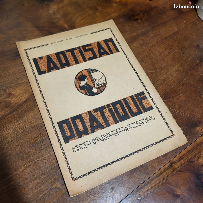 📰🎨📚✨ Revue ancienne "L'Artisan Pratique" – Janvier 1926 – Art Décoratif (image 1)