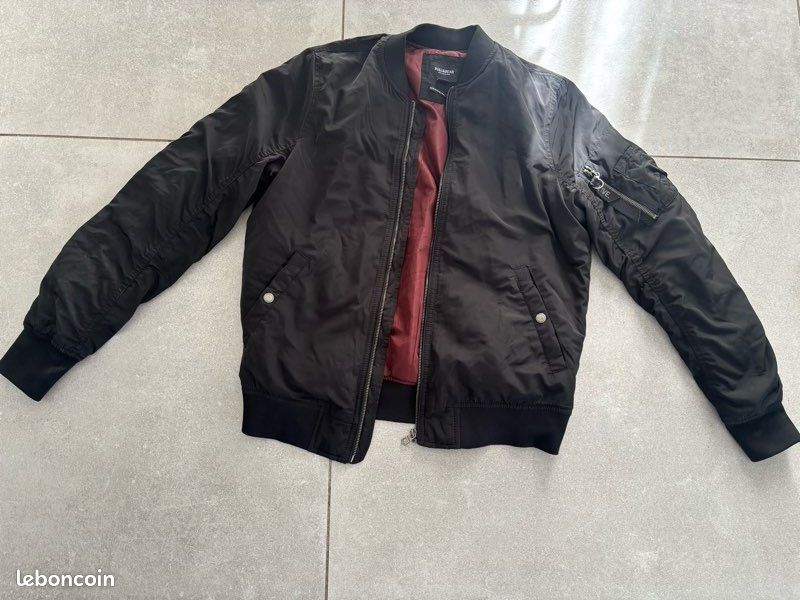 Veste Cuir Blouson Pull And Bear Homme Pull&Bear Blouson Aviateur - Main Image