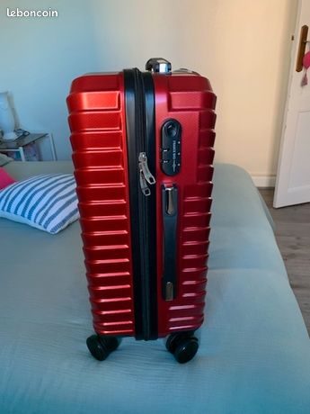 VALISE TISSU VERT LANCEL occasion - Troc 35