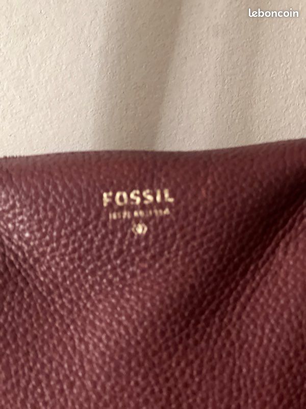 Sac à Main Femme Fossil Talia – Cuir Bordeaux, Neuf Avec étiquettes, SHB2718599
