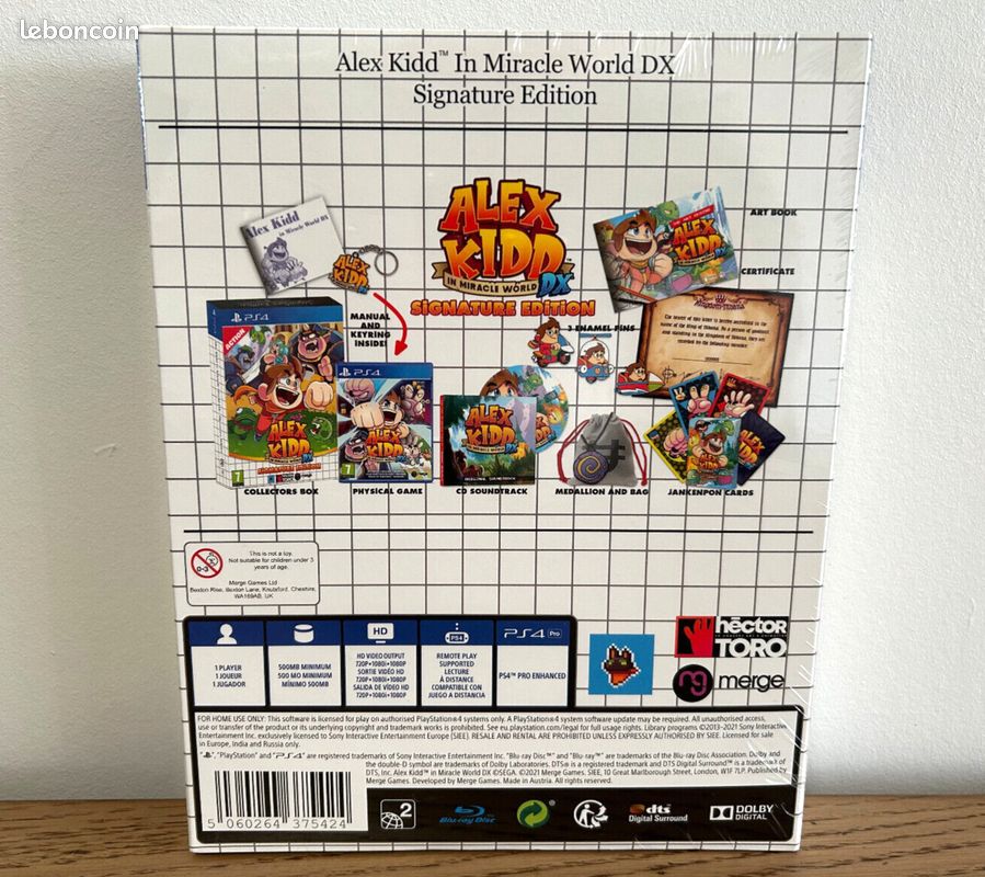 Jeu PS4 : Alex Kidd In Miracle World DX – Édition Signature En Très Bon état