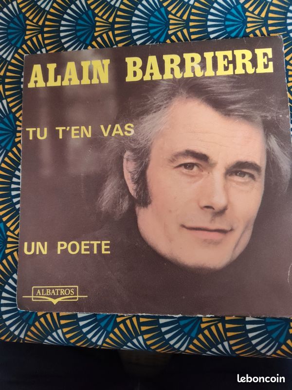 Disque 45 tours d Alain Barriere (image 1)
