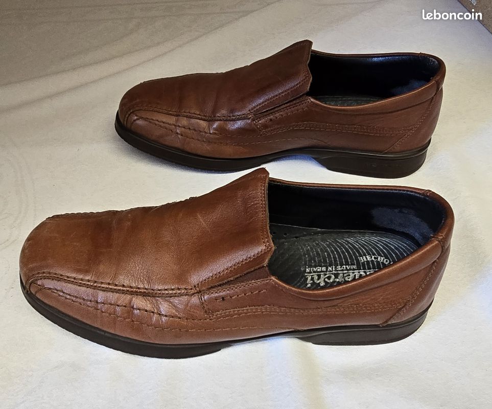 Mocassins homme cuir T 44 (image 4)