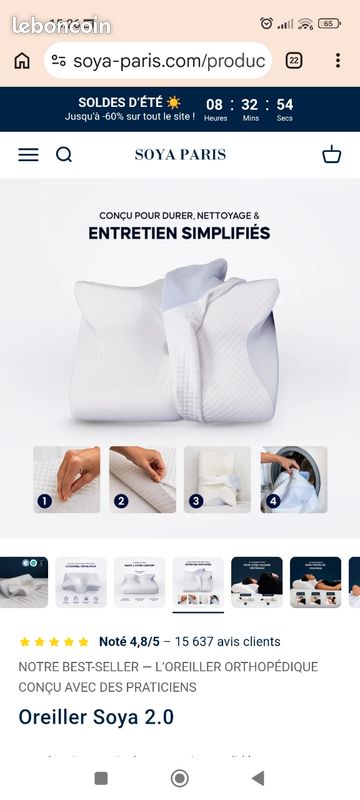 Oreiller ergonomique (image 4)
