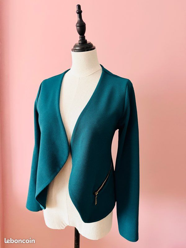 Veste habillée femme vintage Chico's Design taille 1 noire