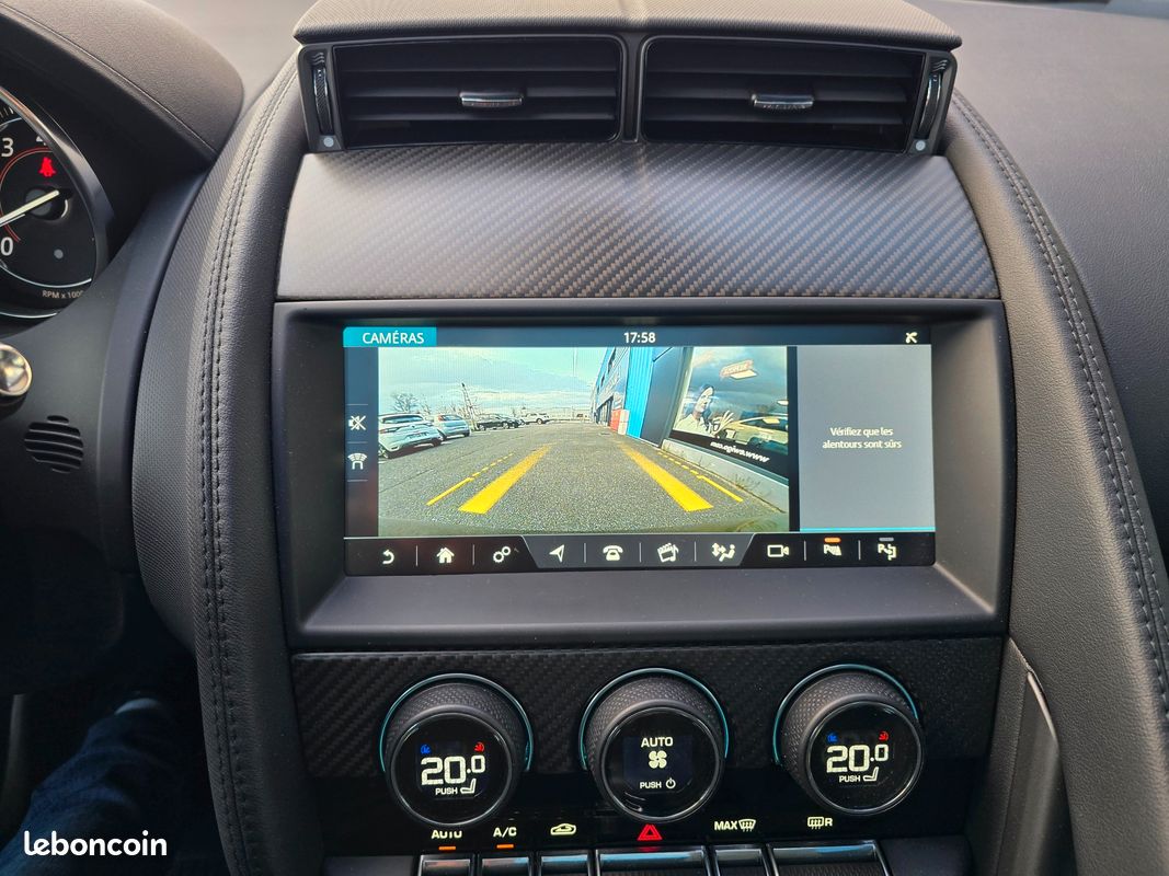 JAGUAR F-TYPE 3.0 V6 SURALIMENTE 380CH R-DYNAMIC AWD MERIDIAN/TOIT PANORAMIQUE/IMMAT Fr (image 15)