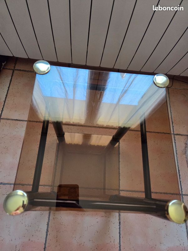 Bout de canapé verre trempé (image 3)