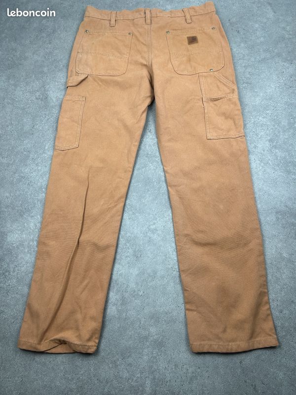 Carhartt pantalon marron 34x30 workwear homme relaxed fit (474) (image 2)