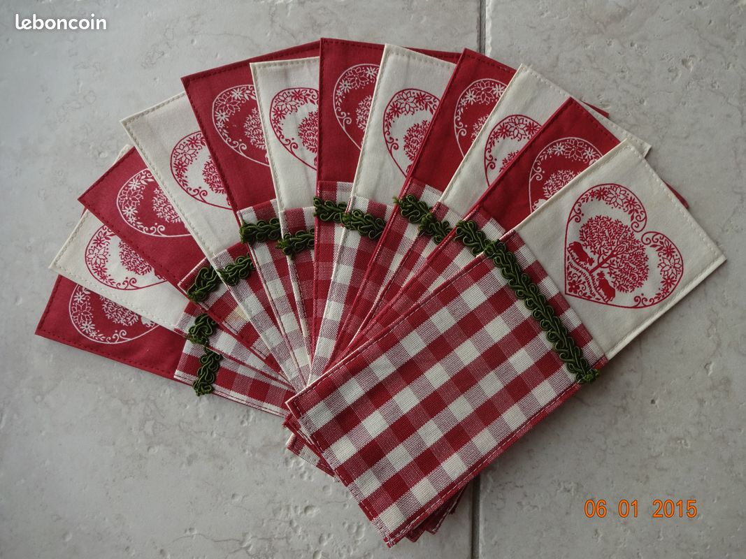 12 porte couverts tissus (image 1)