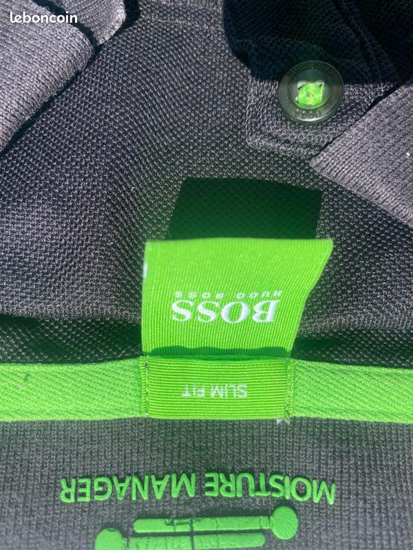 Polo noir, Hugo boss taille S en très bon état (image 6)